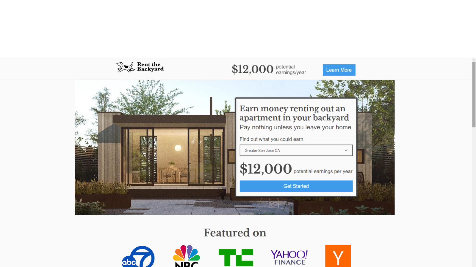 Rent the Backyard | Proptech Zone - leading Startup Database